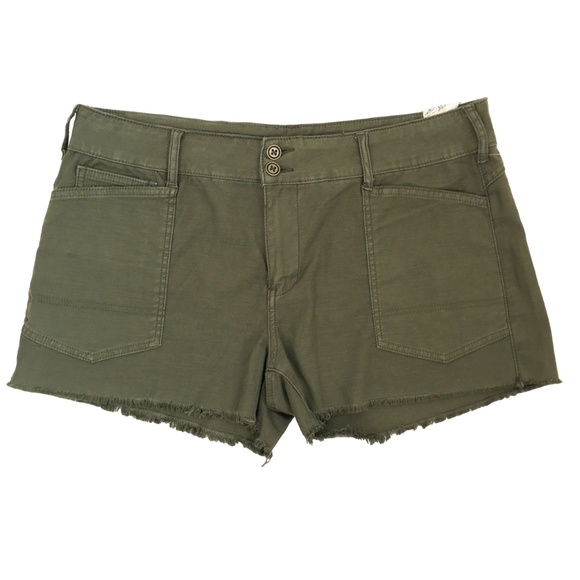 Anthropologie Pants - Anthropologie Pilcro The Wanderer Low Rise Shorts Green 32 Anthropologie